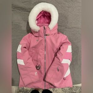 Obermeyer girls Size 4 Ski Jacket with detachable hood
